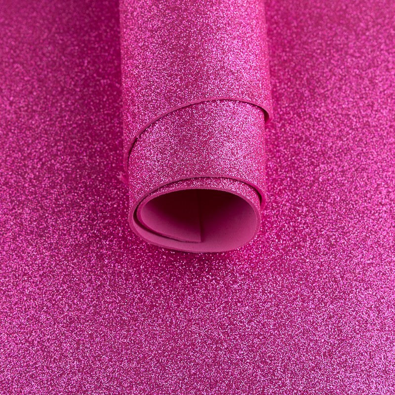 Goma Eva Glitter Fucsia - Ribes y Casals
