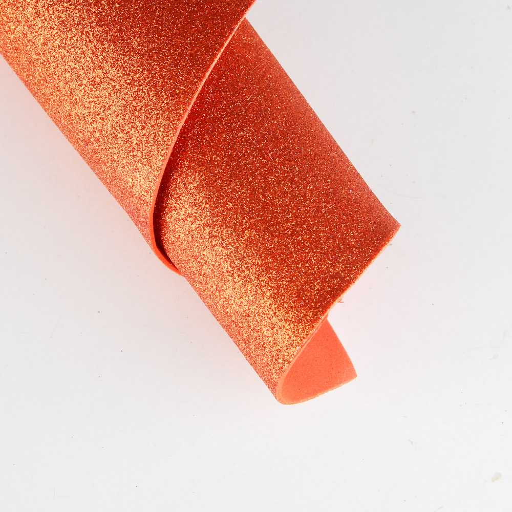 Goma Eva Glitter Naranja - Ribes y Casals