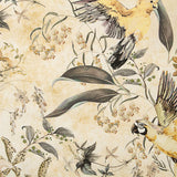 Loneta Estampada Guacamayo y Orquídeas Beige - Ribes y Casals