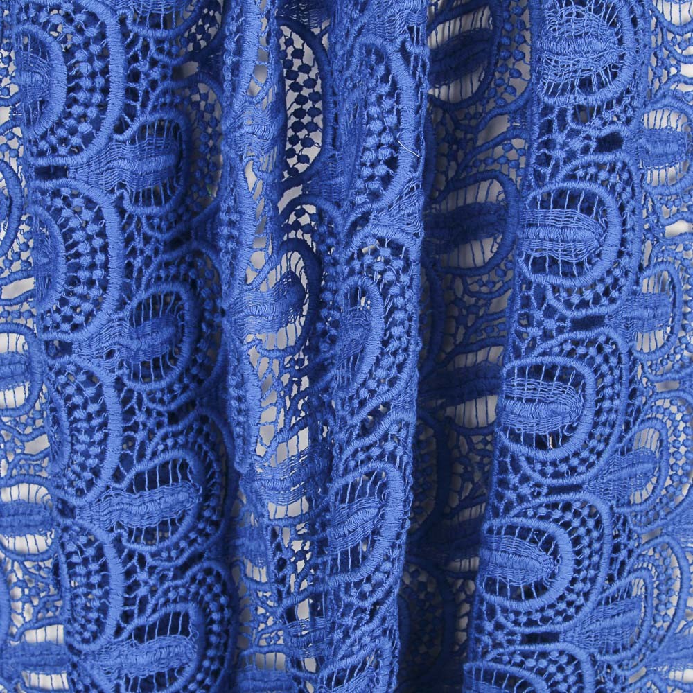 Retal Guipur Pavo azulón 100x135 cm - Ribes y Casals