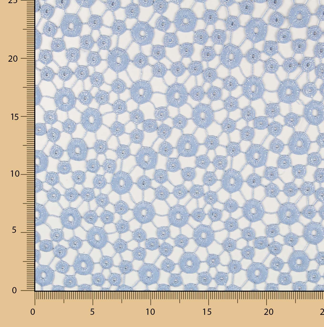 Guipur Redondas Lacado Azul Porcelana - Ribes y Casals