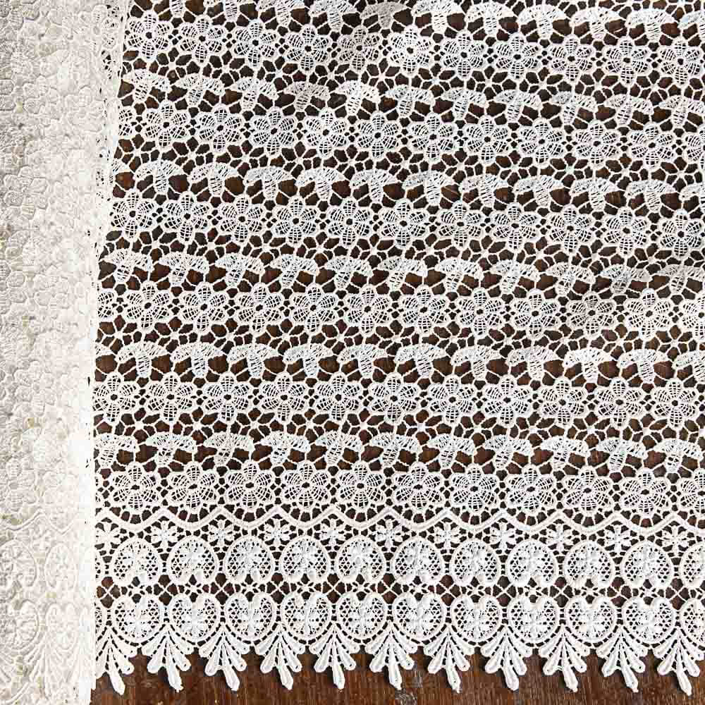 Guipur Blanco Natural Corazones - Ribes y Casals