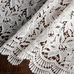 Guipur Blanco Natural Flores - Ribes y Casals