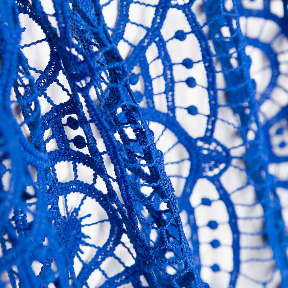 Retal Guipur Sixty Azulón 130x135 cm - Ribes y Casals