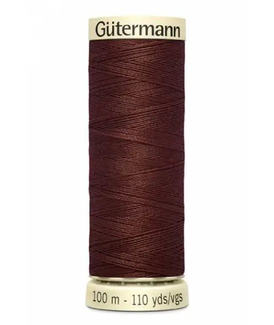 Hilos Gütermann 100m color 230 Marrón Castaño - Ribes y Casals