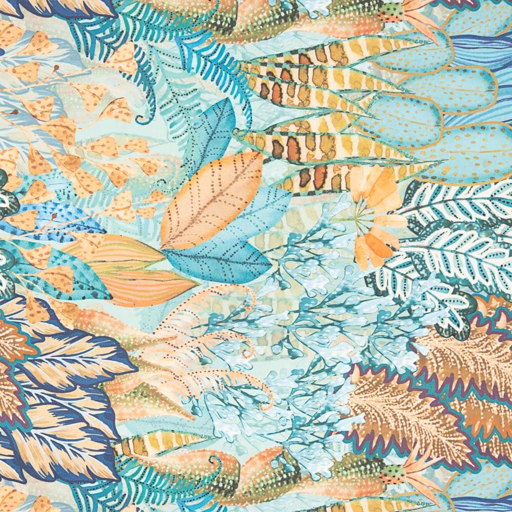 Retal Half Panamá Bendito Azul 140x280 cm - Ribes y Casals