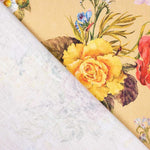 Retal Half Panamá Bouquet Amarillo 140x280 cm - Ribes y Casals