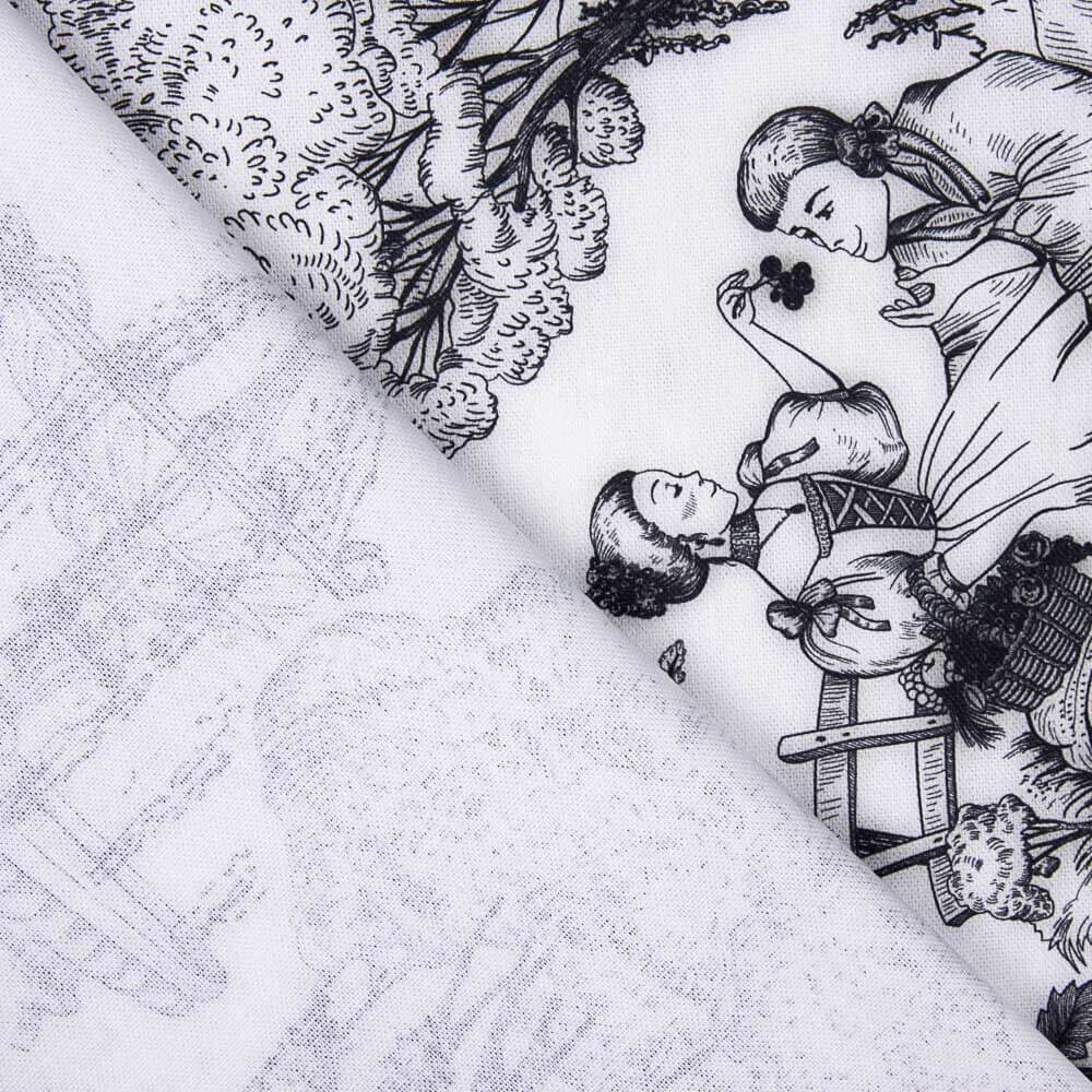 Half Panamá Dibujo Toile de Jouy - Ribes y Casals