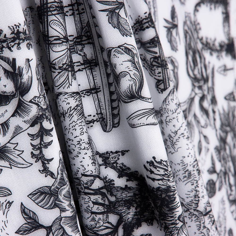 Half Panamá Dibujo Toile de Jouy - Ribes y Casals