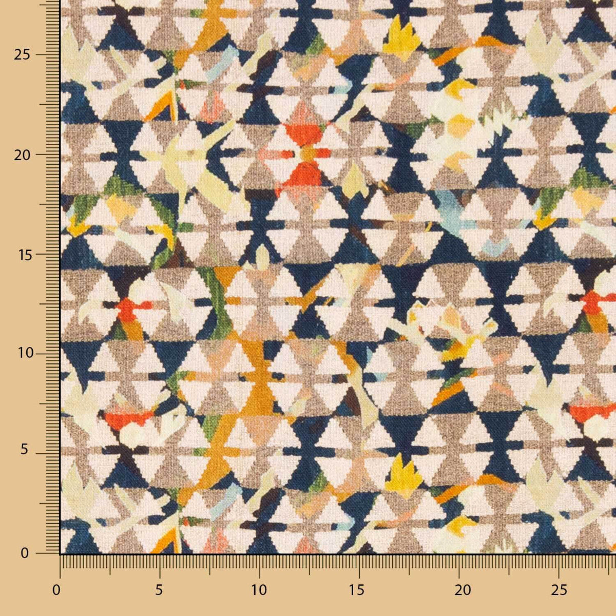 Half Panamá Geométrico Mokka - Ribes y Casals