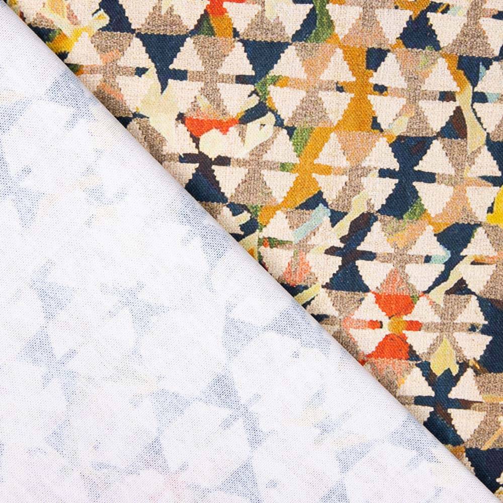 Half Panamá Geométrico Mokka - Ribes y Casals