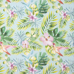 Loneta Estampada Monstera Azules - Ribes y Casals