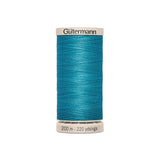 Hilo para Acolchar y Patchwork Gütermann 200 m Azul Turquesa 7235 - Ribes y Casals