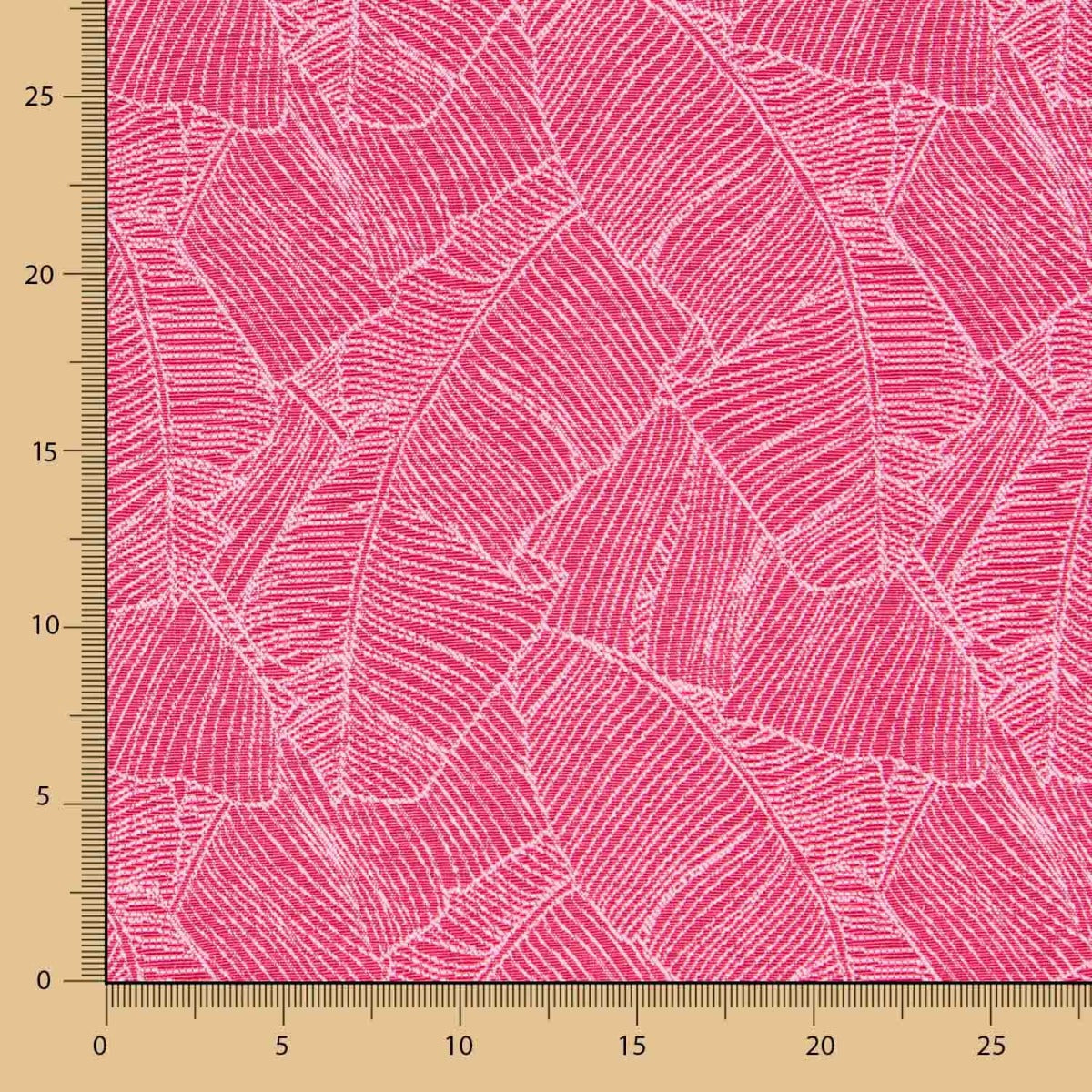 Tapicería Jacquard Hojas Frambuesa - Ribes y Casals