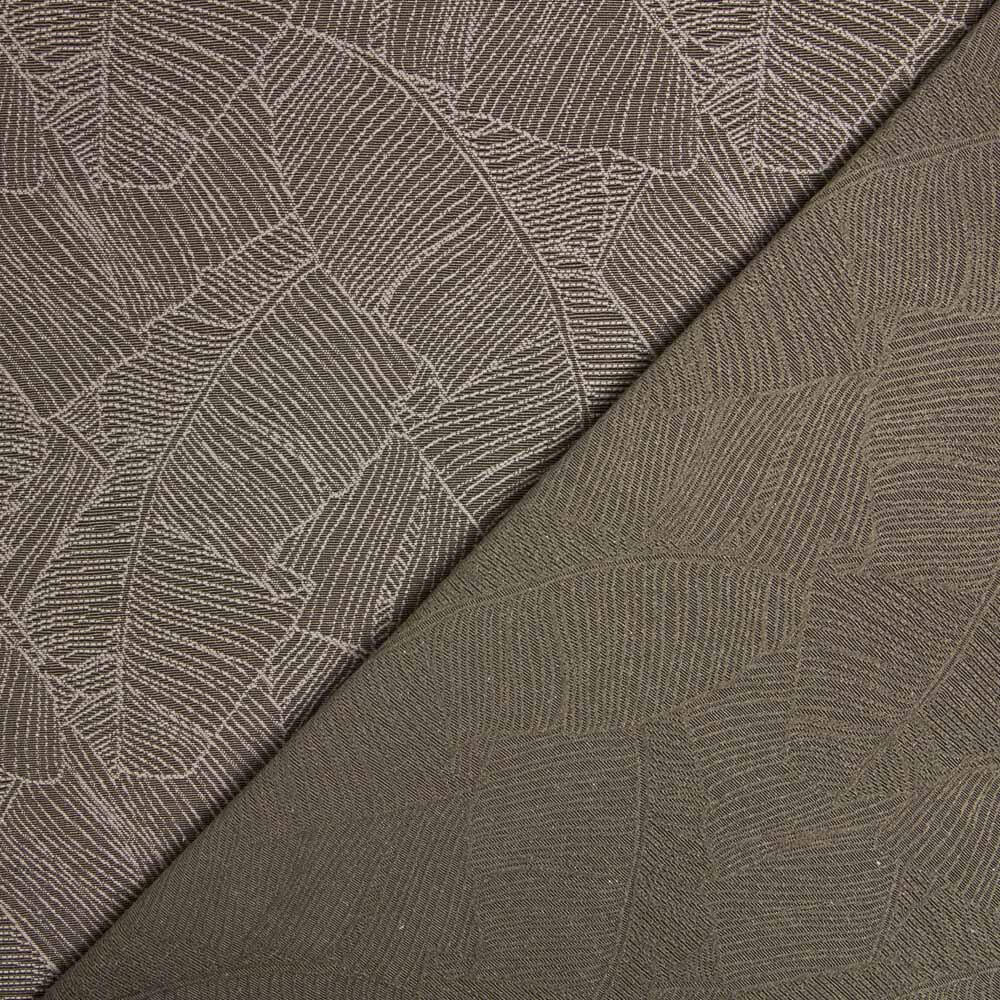 Retal Tapicería Jacquard Hojas Kaki 110x280 cm - Ribes y Casals