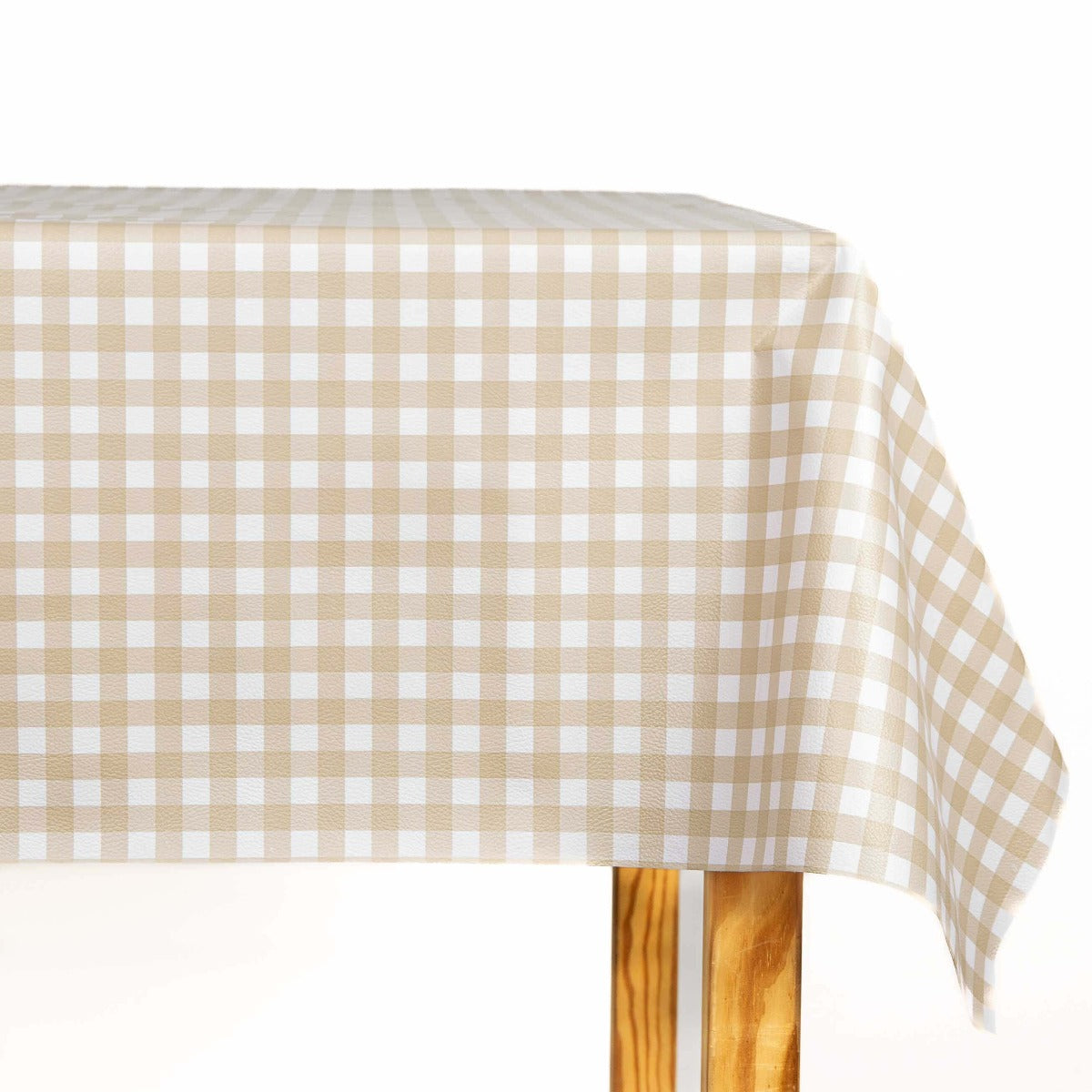 Hule Cuadros Beige Blanco - Ribes y Casals
