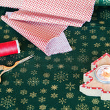 Algodón Verde Estrella Navidad Oro - Ribes y Casals
