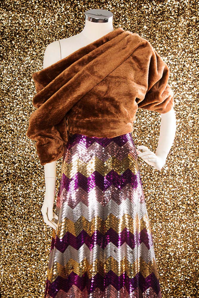 Lentejuela Missoni Lycra Fucsia - Ribes y Casals