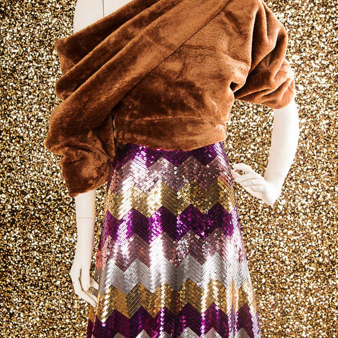 Lentejuela Missoni Lycra Fucsia - Ribes y Casals