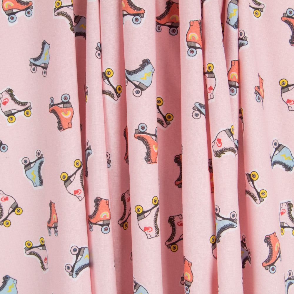 Popelín Patines Rosa - Ribes y Casals