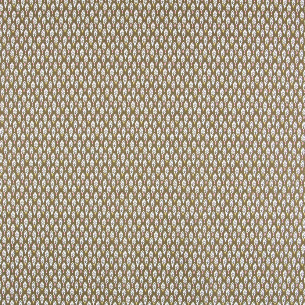 Popelín Plumas Mini Doré - Ribes y Casals