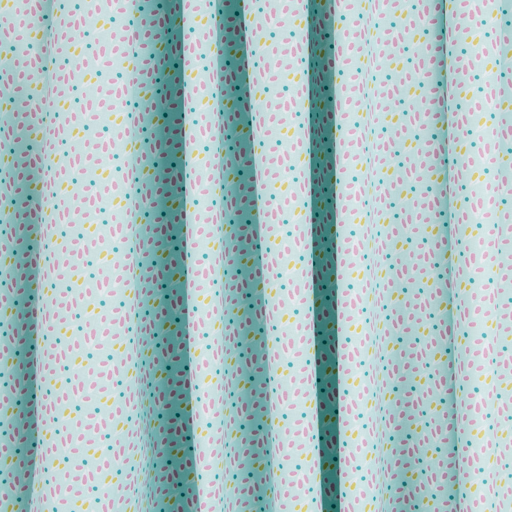 Popelín Plantitas Verde - Ribes y Casals