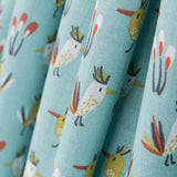 Popelín Birds Verdosa - Ribes y Casals