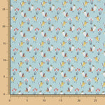 Popelín Birds Verdosa - Ribes y Casals