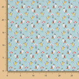 Popelín Birds Verdosa - Ribes y Casals