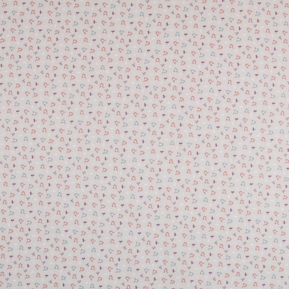 Popelín Pollitos Beige - Ribes y Casals