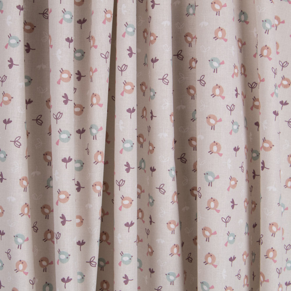 Popelín Pollitos Beige - Ribes y Casals