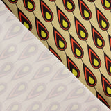 Satén Spandex Plumas Beige Doré - Ribes y Casals