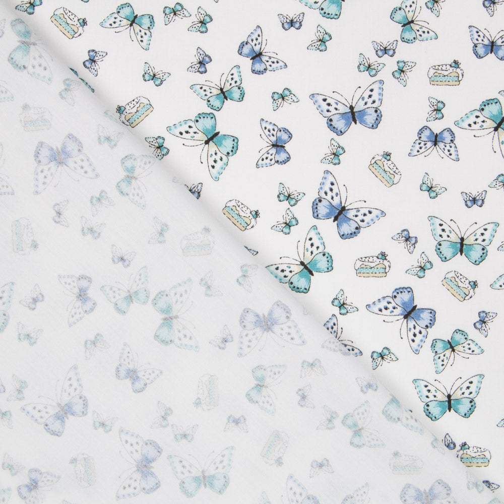 Popelín Orgánico Natura Azul - Ribes y Casals