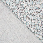 Popelín Orgánico Cats Azul - Ribes y Casals