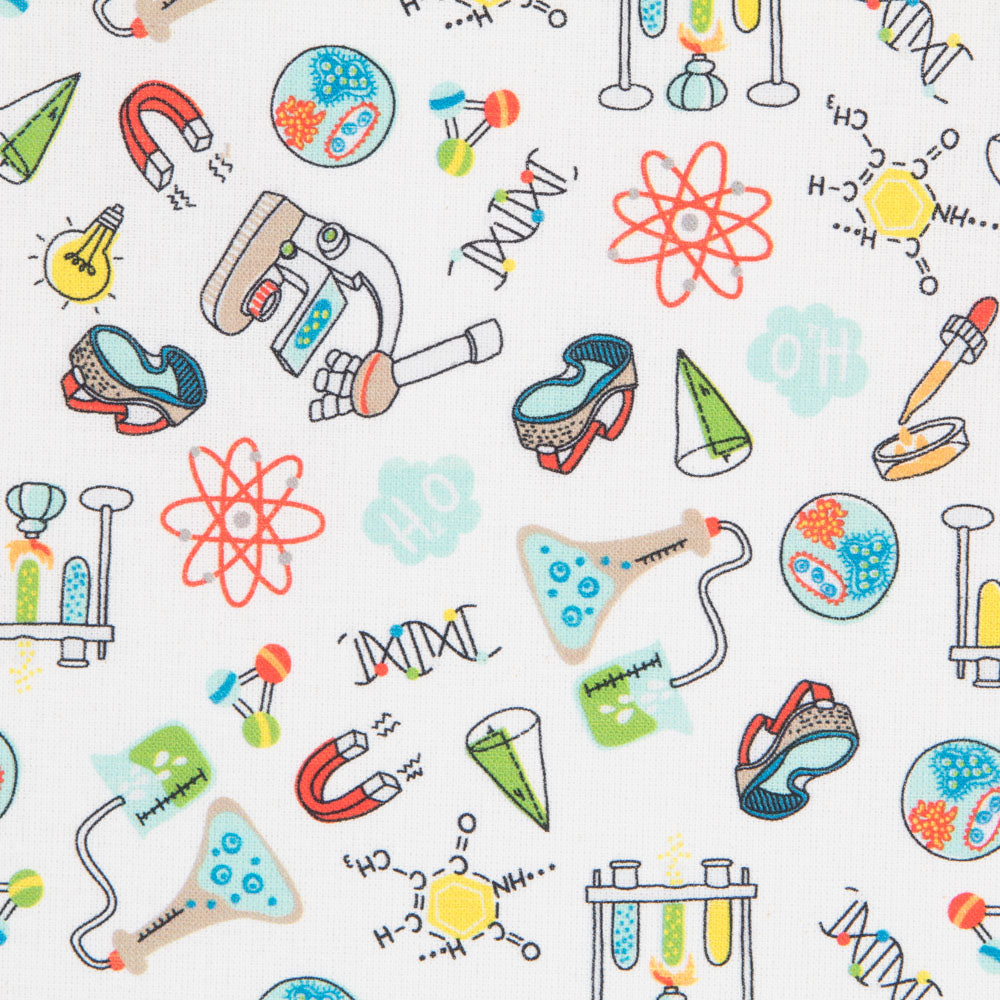 Popelín Ciencias Blanco - Ribes y Casals