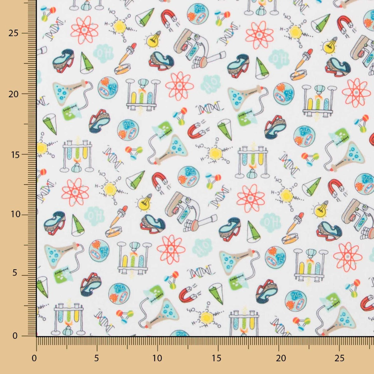 Popelín Ciencias Blanco - Ribes y Casals