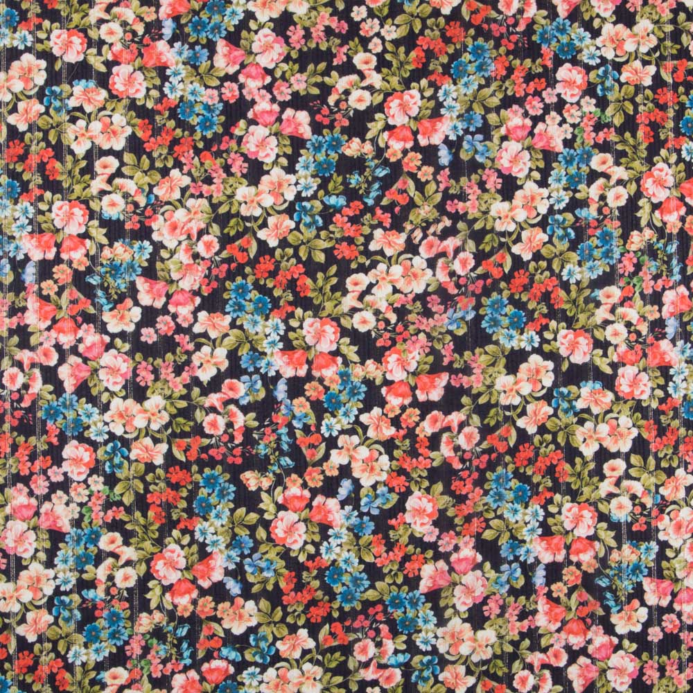 Viscosa Lurex Cretona Azul - Ribes y Casals