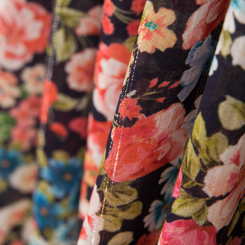 Viscosa Lurex Cretona Azul - Ribes y Casals