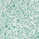 Algodón Antibacteriano Florecitas Verde - Ribes y Casals