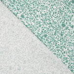 Algodón Antibacteriano Florecitas Verde - Ribes y Casals