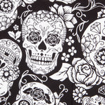 Algodón Catrina Skull Negra - Ribes y Casals