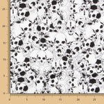 Algodón Calaveras Warriors Negra - Ribes y Casals