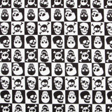 Retal Algodón Calaveras Cuadros Pirata 170x150cm - Ribes y Casals