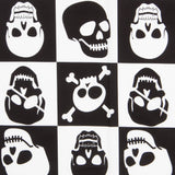 Retal Algodón Calaveras Cuadros Pirata 170x150cm - Ribes y Casals