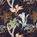 Satén Jacquard Flor Marino - Ribes y Casals
