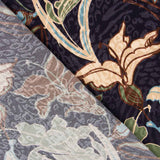 Satén Jacquard Flor Marino - Ribes y Casals