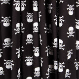 Algodón Calaveras Piratas Negra - Ribes y Casals