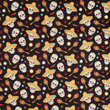 Algodón Catrina Party Negra - Ribes y Casals