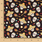 Algodón Catrina Party Negra - Ribes y Casals