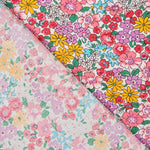 Popelín Garden Flores Coral - Ribes y Casals